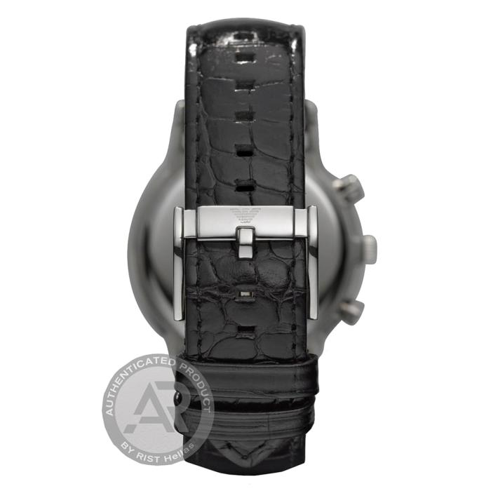 SKU-30333 / EMPORIO ARMANI Renato Chronograph Black Leather Strap