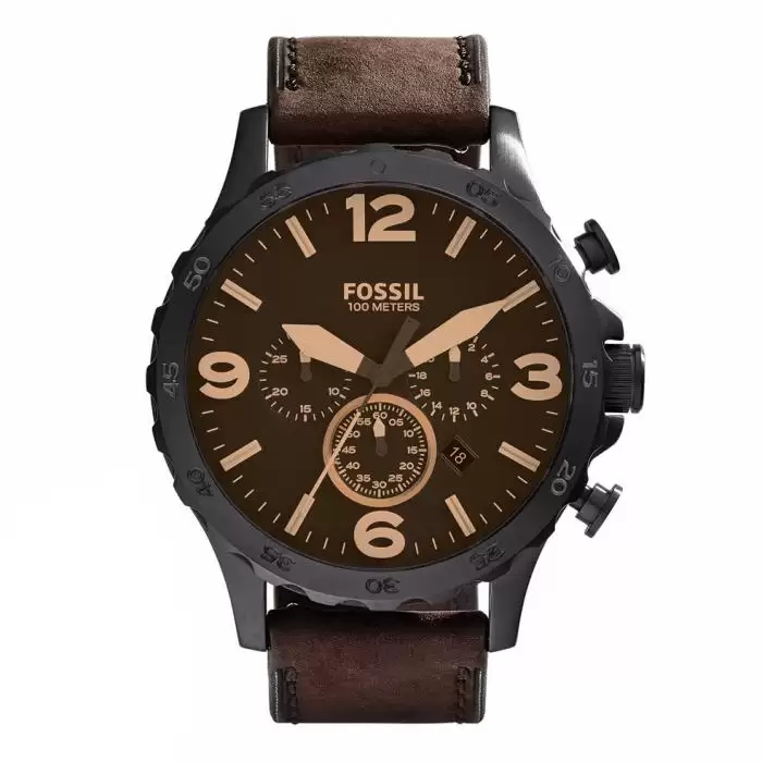 SKU-30598 / FOSSIL Nate Brown Leather Strap