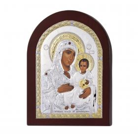 Ασημένια Εικόνα Παναγία Ιεροσολυμίτισσα SKU-31295