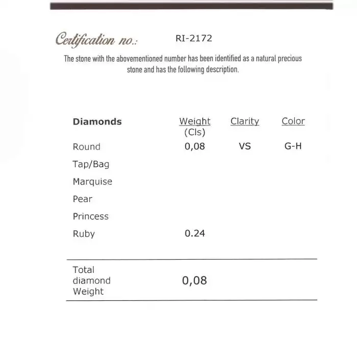 SKU-31315 / FaCad'oro Δαχτυλίδι Ροζ Χρυσός Κ18 με Ρουμπίνι & Διαμάντια
