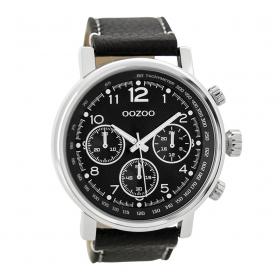 Ανδρικό Ρολόι OOZOO Timepieces Μαύρο Καντράν & Μαύρο Λουράκι | C9459 SKU-31514