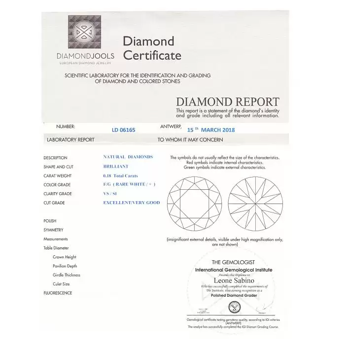 SKU-31348 / Σταυρός DiamondJools Λευκόχρυσος Κ18 με Διαμάντια