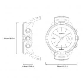 SUUNTO Spartan Sport Wrist HR Baro Stealth Black Silicone Strap SKU-31933