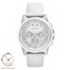 ARMANI EXCHANGE Outerbanks Chronograph White Rubber Strap SKU-32950
