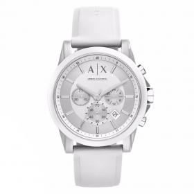 ARMANI EXCHANGE Outerbanks Chronograph White Rubber Strap SKU-32950
