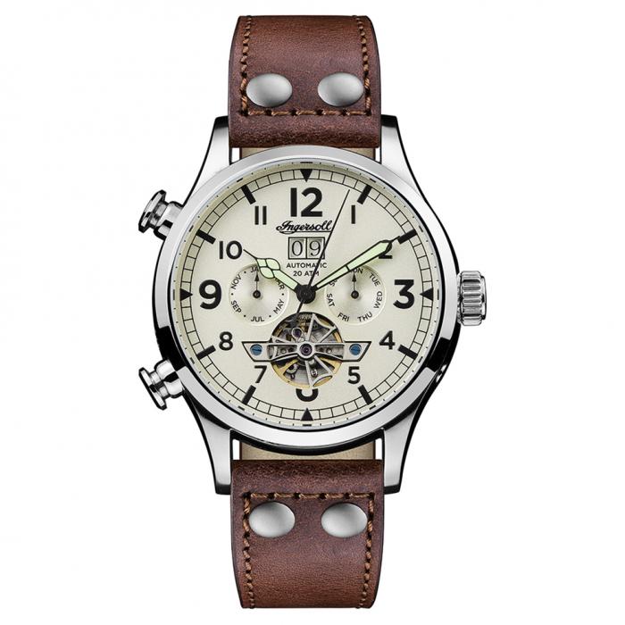 SKU-32319 / INGERSOLL Armstrong Automatic Brown Leather Strap