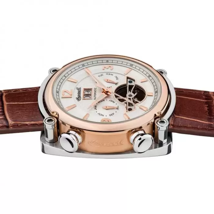 SKU-32318 / INGERSOLL Michigan Automatic Brown Leather Strap