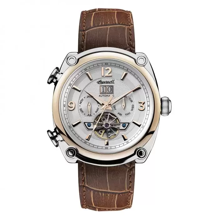 SKU-32318 / INGERSOLL Michigan Automatic Brown Leather Strap