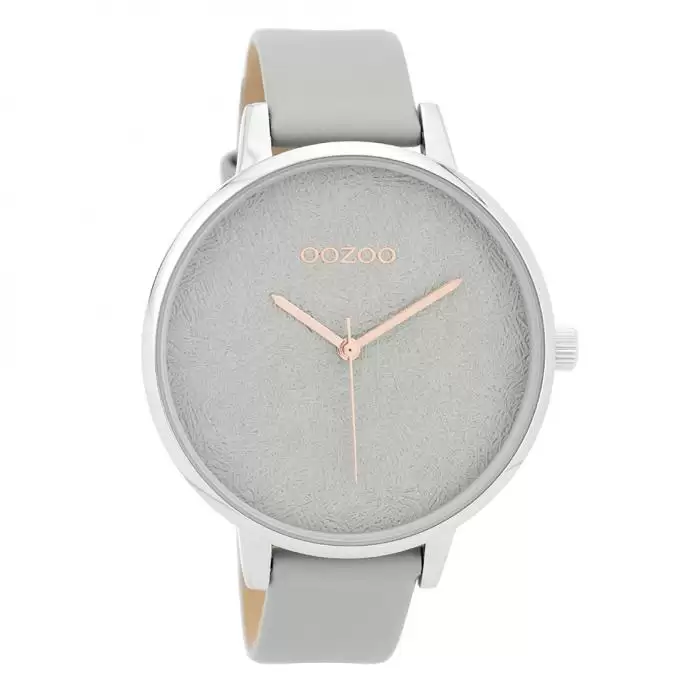 SKU-32313 / OOZOO Timepieces Grey Leather Strap