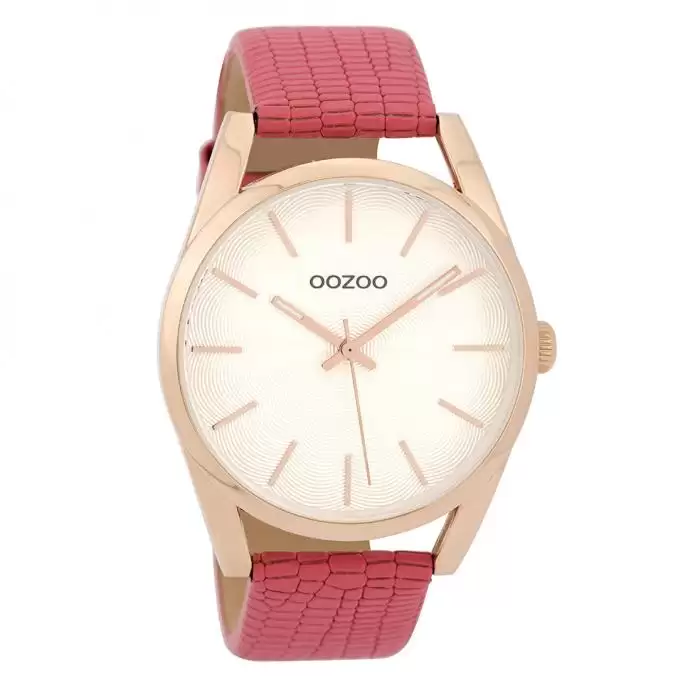 SKU-32296 / OOZOO Timepieces Pink Leather Strap