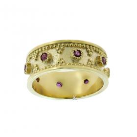 Δαχτυλίδι Ασήμι 925° με Ρουμπίνια SKU-33383