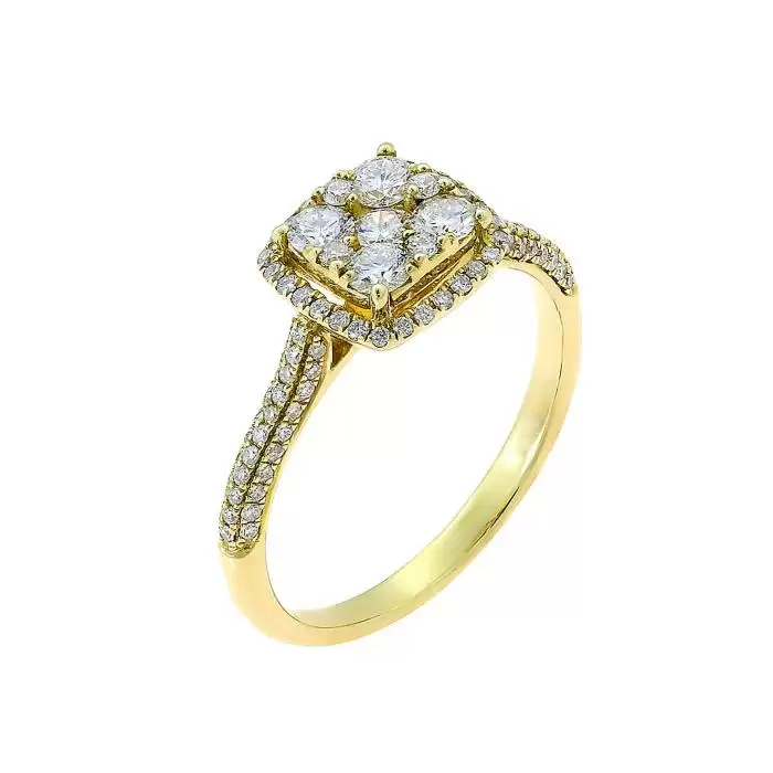 SKU-33485 / Δαχτυλίδι Χρυσός Κ18 με Διαμάντια
