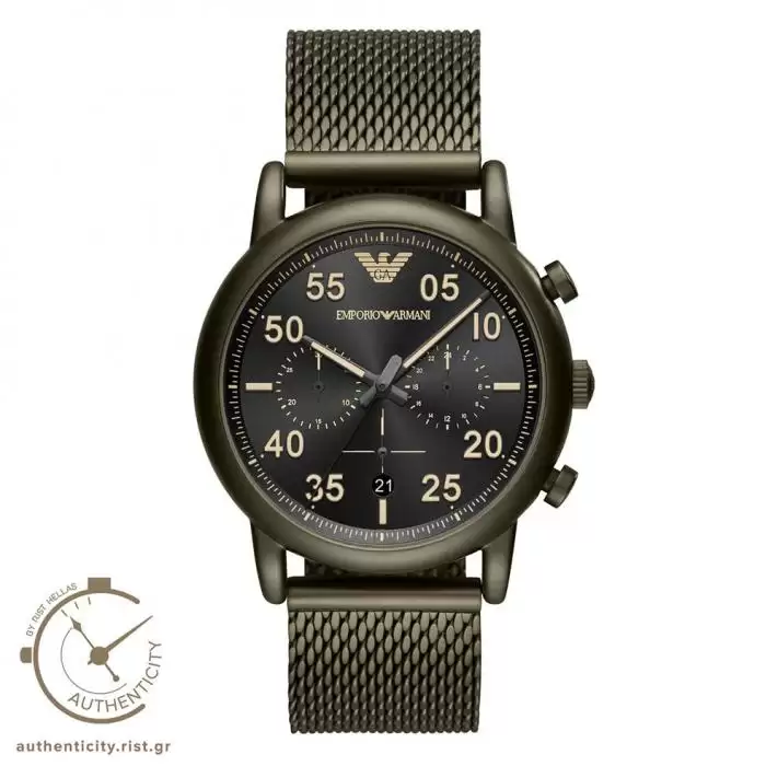 SKU-33334 / EMPORIO ARMANI Chronograph Green Stainless Steel Bracelet