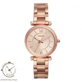 FOSSIL Carlie Crystals Rose Gold Stainless Steel Bracelet SKU-33241