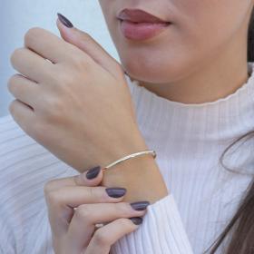 Κλασικό Βραχιόλι Χειροπέδα Χρυσός Κ9 SKU-33450