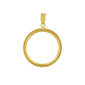 Μενταγιόν Λιροθήκη Χρυσός Κ14 SKU-33433