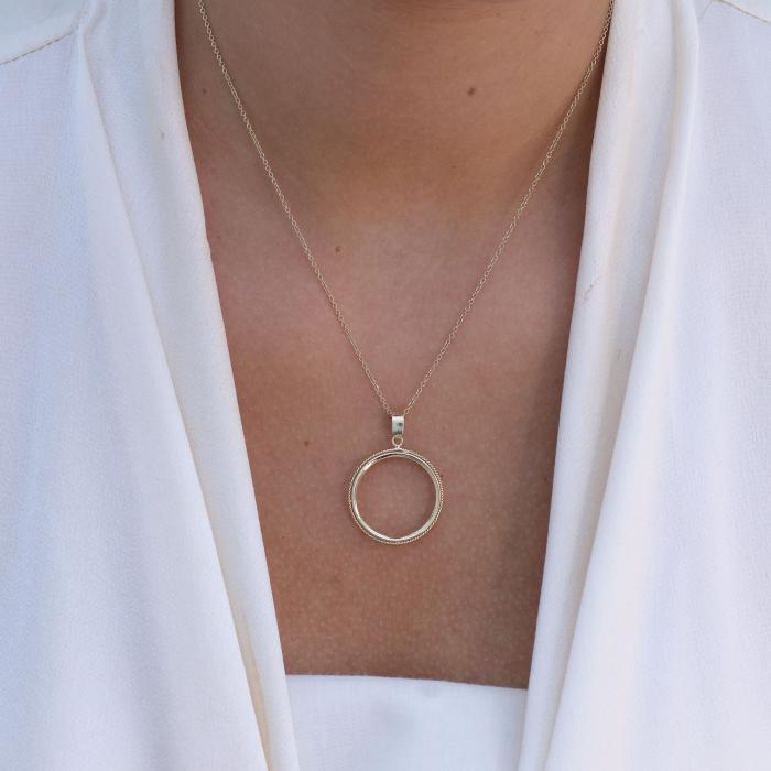 Μενταγιόν Λιροθήκη Χρυσός Κ14 SKU-33433