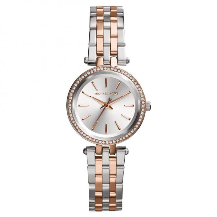 MICHAEL KORS Crystals Two Tone Stainless Steel Bracelet