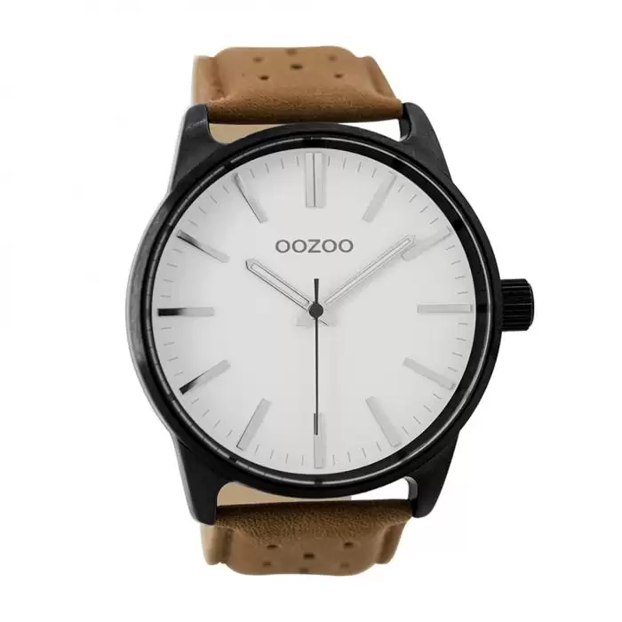 SKU-33964 / OOZOO Timepieces Brown Leather Strap