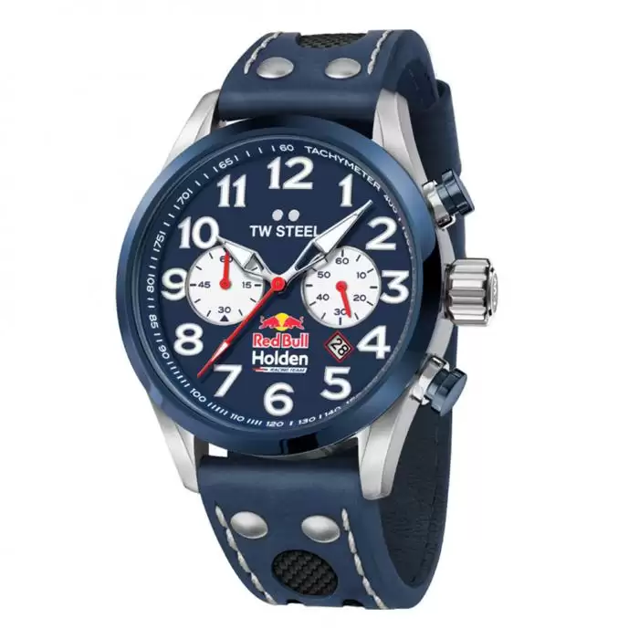 TW STEEL Red Bull Holden Racing Team Special Edition Chronograph Blue Leather Strap SKU-33935