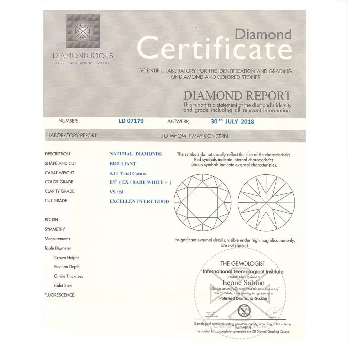 SKU-34246 / Δαχτυλίδι DiamondJools Λευκόχρυσος Κ18 με Διαμάντια
