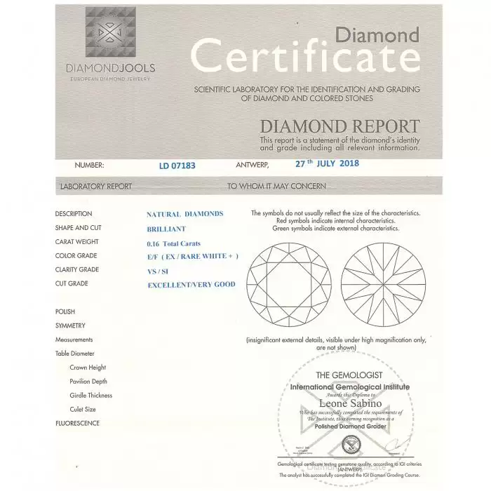 SKU-34247 / Δαχτυλίδι DiamondJools Λευκόχρυσος Κ18 με Διαμάντια