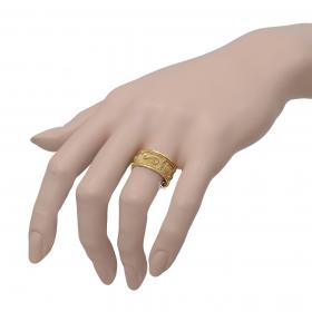 Δαχτυλίδι Χειροποίητο Βυζαντινό Χρυσός Κ18 SKU-34060