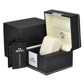 TW Steel Canteen Automatic Black Leather Strap SKU-34327