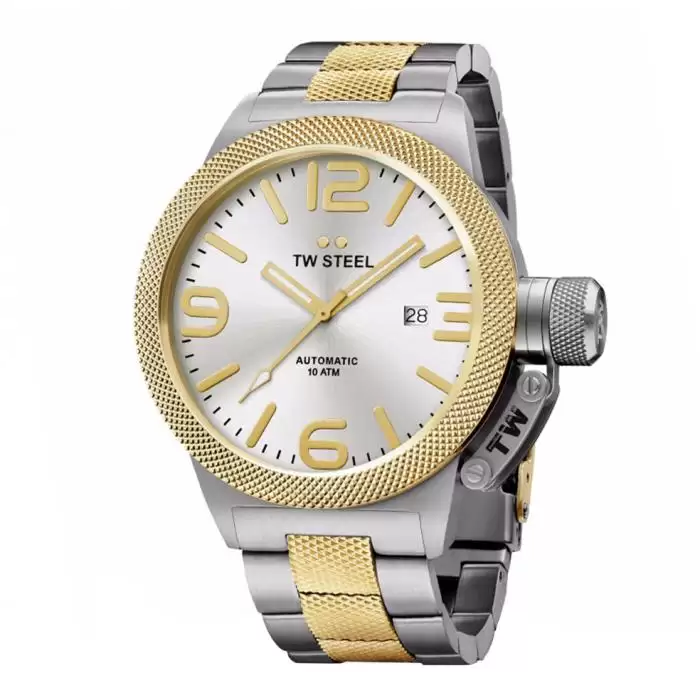 SKU-34240 / TW STEEL Canteen Automatic Two Tone Stainless Steel Bracelet