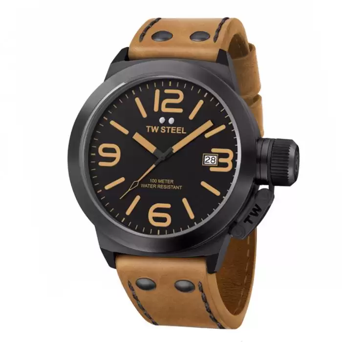 SKU-34305 / TW STEEL Canteen Brown Leather Strap