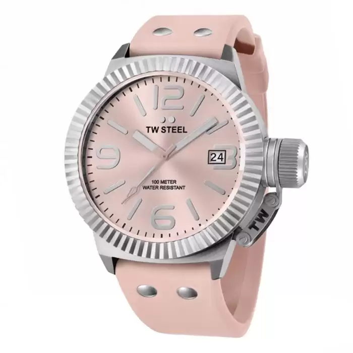 SKU-34303 / TW STEEL Canteen Pink Silicone Strap