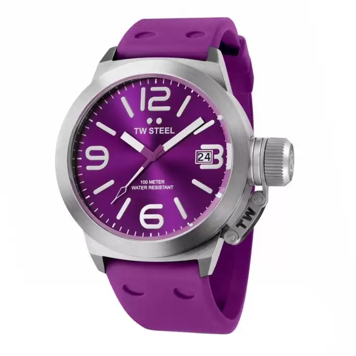 SKU-34326 / TW STEEL Canteen Purple Silicone Strap
