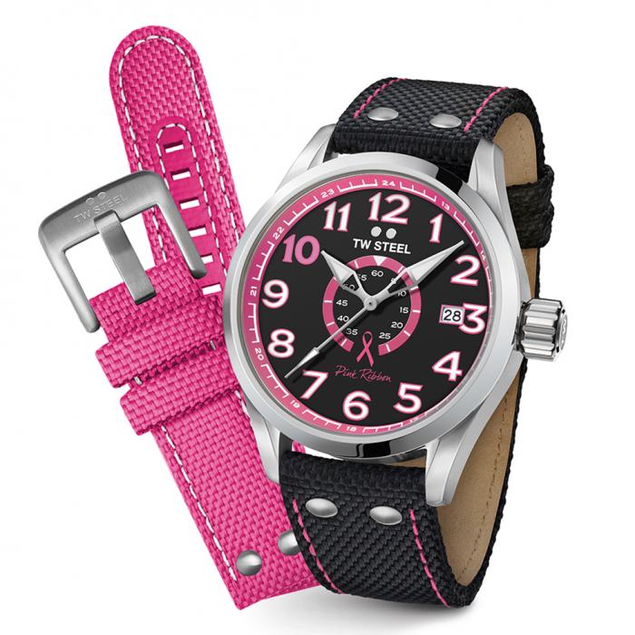 TW STEEL Pink Ribbon Special Edition Strap