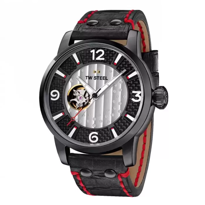 SKU-34105 / TW STEEL Son Of Time Limited Edition Automatic Black Leather Strap