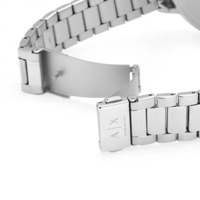 SKU-35531 / ARMANI EXCHANGE Cayde Silver Stainless Steel Bracelet