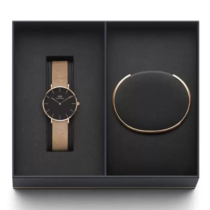 SKU-36395 / DANIEL WELLINGTON Rose Gold Stainless Steel Bracelet Gift Set