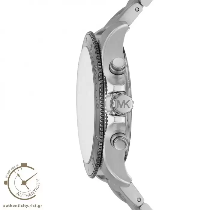 SKU-36549 / MICHAEL KORS Theroux Chronograph Silver Stainless Steel Bracelet