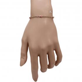 Βραχιόλι Αρκουδάκια Χρυσός Κ9 με Κρύσταλλα Swarovski & Σμάλτο SKU-37253