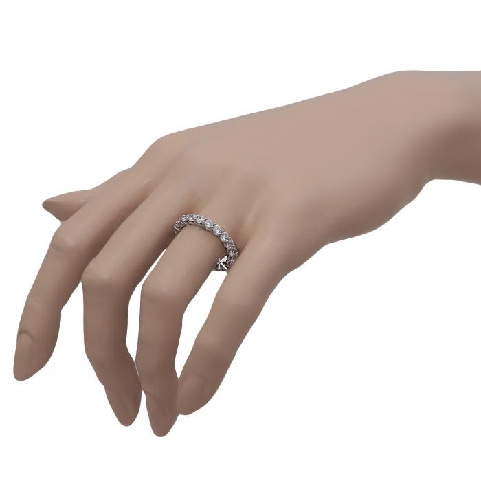 Δαχτυλίδι Σειρέ Λευκόχρυσος Κ18 με Διαμάντια