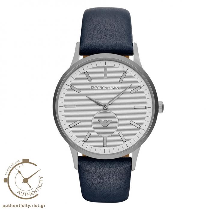 Emporio armani best sale renato blue watch