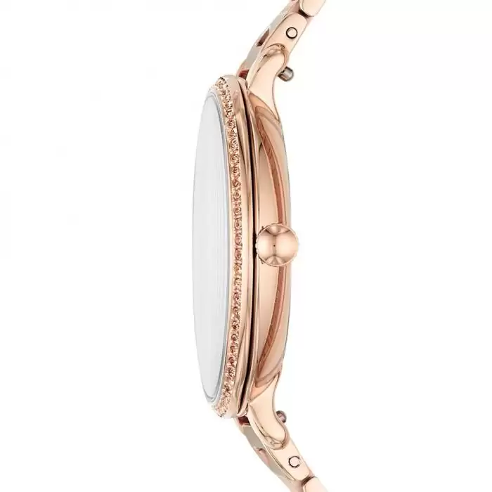 FOSSIL Jocelyn Crystals Rose Gold Stainless Steel Bracelet SKU-37634