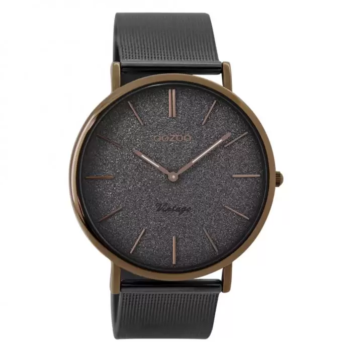 OOZOO Timepieces Vintage Grey Metal Bracelet SKU-38607