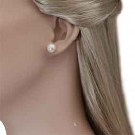 Σκουλαρίκια Γυναικεία Καρφωτά Ασήμι 925° με Μαργαριτάρια SKU-38443