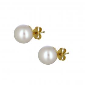 Σκουλαρίκια Γυναικεία Καρφωτά Ασήμι 925° με Μαργαριτάρια SKU-38443