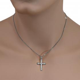 Σταυρός Κλασικός Ανδρικός Λευκόχρυσος Κ14 SKU-38393