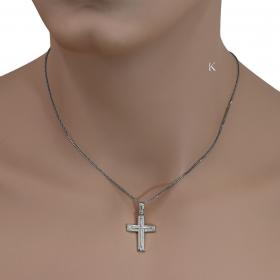 Σταυρός Κλασικός Ανδρικός Λευκόχρυσος Κ14 SKU-38396