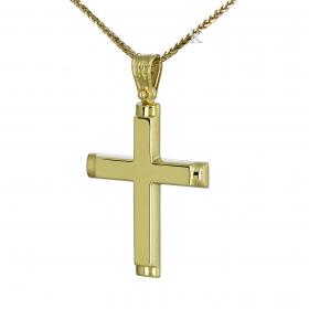 Σταυρός Κλασικός Ανδρικός Χρυσός Κ14 SKU-38390