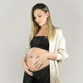 Κολιέ Εγκυμοσύνης Luca Barra από Aνοξείδωτο Aτσάλι με Αστέρι SKU-39253