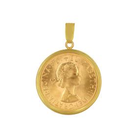 Μενταγιόν Λιροθήκη Χρυσός Κ14 SKU-39211