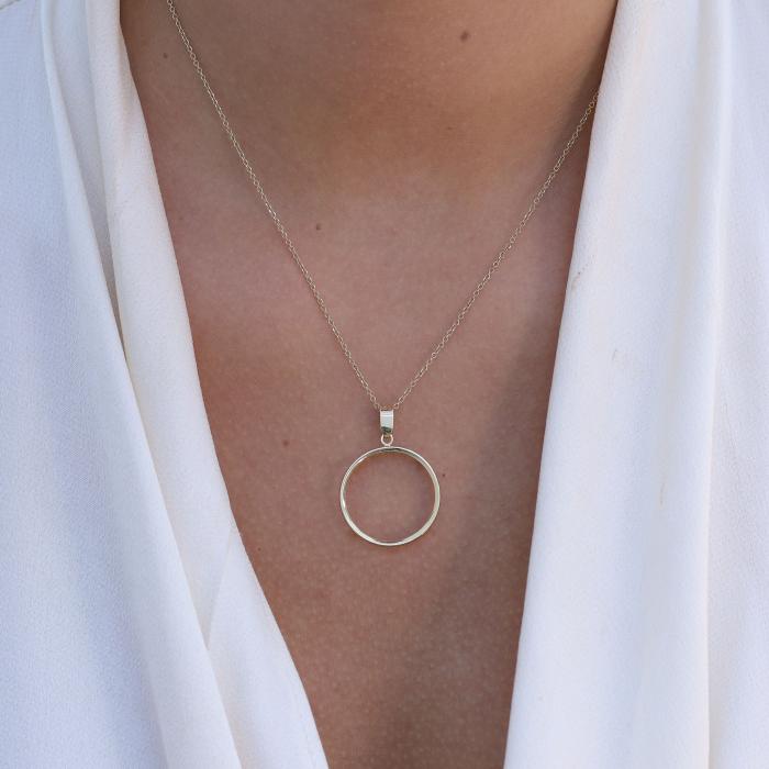 Μενταγιόν Λιροθήκη Χρυσός Κ14 SKU-39211